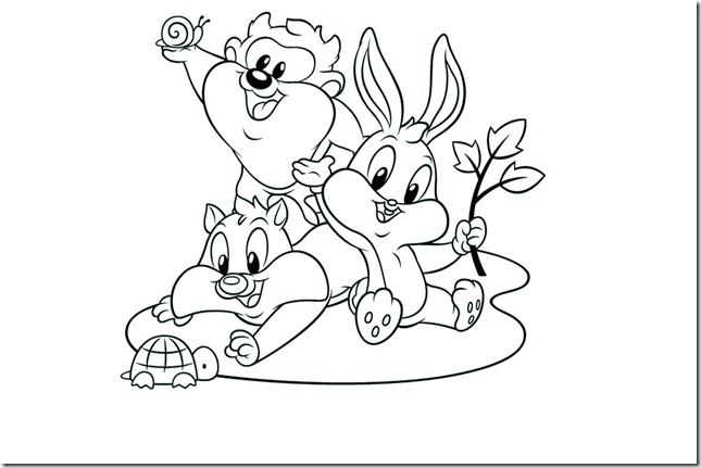 Pinta y Colorea: Baby Lonney Tunes (I)